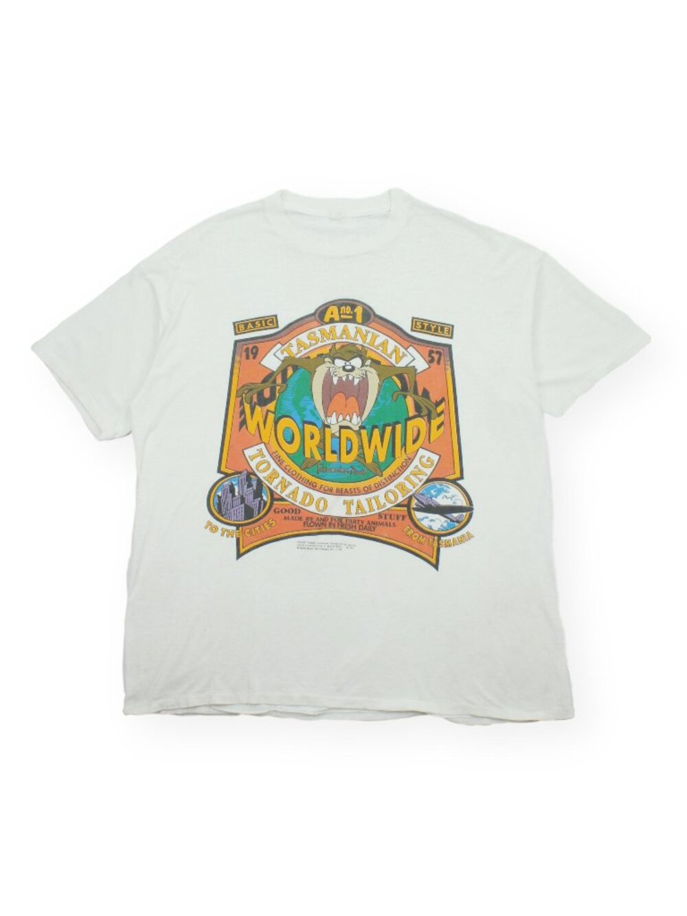 1993 Looney Tunes Tasmanian Tornado Tailoring Tee XL